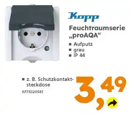 Globus Baumarkt Kopp Feuchtraumserie „proAQA" Angebot
