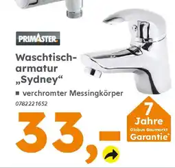 Globus Baumarkt PRIMASTER Waschtischarmatur ,,Sydney" Angebot