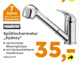 Globus Baumarkt PRIMASTER Spültischarmatur „Sydney" Angebot