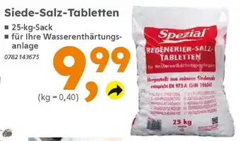 Globus Baumarkt Spezial Siede-Salz-Tabletten Angebot