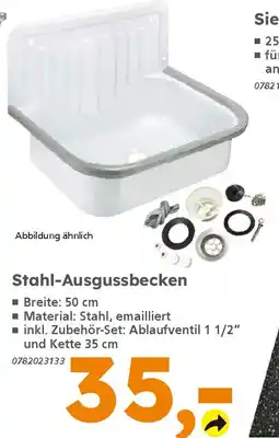 Globus Baumarkt Stahl-Ausgussbecken Angebot
