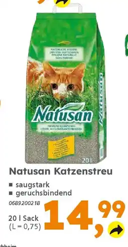 Globus Baumarkt Natusan Katzenstreu Angebot