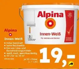 Globus Baumarkt Alpina Innen-Weiß Angebot