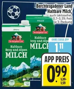Edeka Berchtesgadener Land Haltbare Milch Angebot
