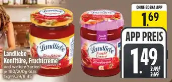 Edeka Landliebe Konfitüre, Fruchtcreme Angebot