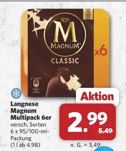 Combi Langnese magnum multipack Angebot