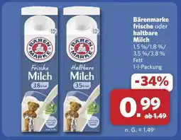 Combi Bärenmarke milch Angebot