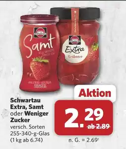 Combi Schwartau extra, samt oder weniger zucker Angebot
