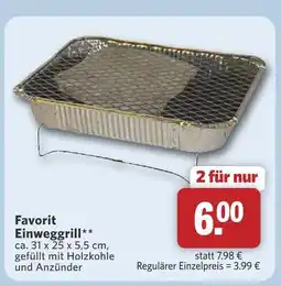 Combi Favorit einweggrill Angebot