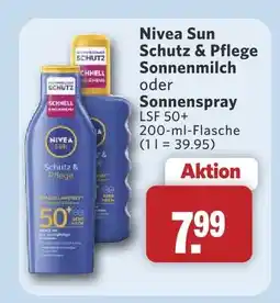 Combi Nivea sun schutz & pflege sonnenmilch oder sonnenspray lsf 50+ Angebot