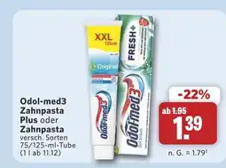 Combi Odol-med3 zahnpasta plus oder zahnpasta Angebot