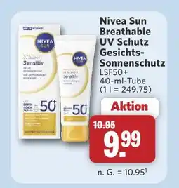 Combi Nivea sun breathable uv schutz gesichts-sonnenschutz Angebot