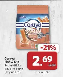 Combi Coraya fish & dip surimi-sticks Angebot