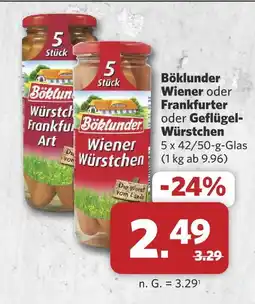 Combi Böklunder wiener Angebot