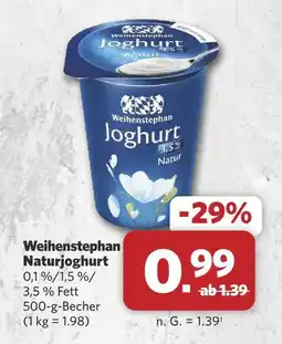 Combi Weihenstephan naturjoghurt Angebot