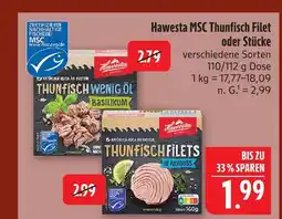 Marktkauf Hawesta thunfisch wenig öl basilikum Angebot