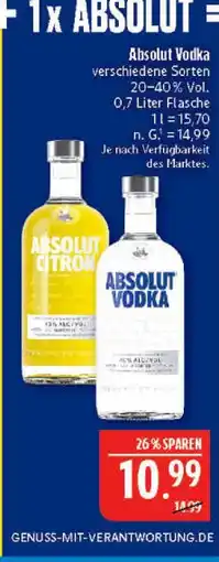Marktkauf Absolut vodka Angebot