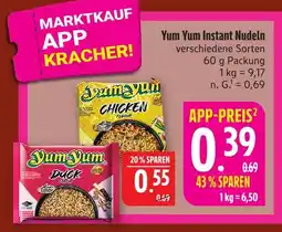 Marktkauf Yum yum instant nudeln Angebot