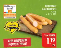 Marktkauf Emmentaler käsebockwurst Angebot