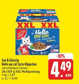 E-Center Gut & günstig hello my cat zarte häppchen Angebot