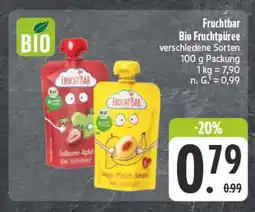 E-Center Fruchtbar bio fruchtpüree erdbeere-apfel Angebot