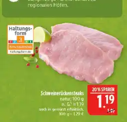 Marktkauf Schweinerückensteaks Angebot