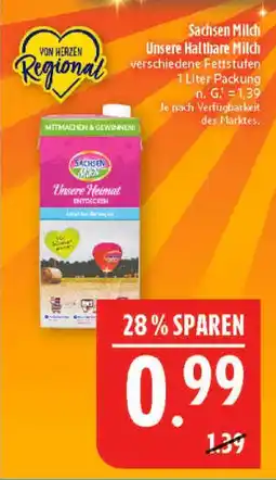 Marktkauf Sachsen milch unsere haltbare milch Angebot