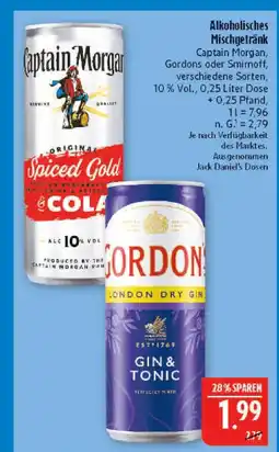 Marktkauf Captain morgan alkoholisches mischgetränk Angebot