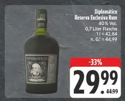 E-Center Diplomático reserva exclusiva rum Angebot
