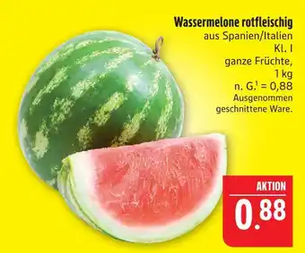 Marktkauf Wassermelone rotfleischig Angebot