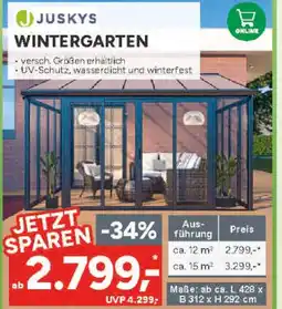 Marktkauf Juskys wintergarten Angebot