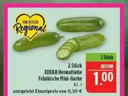 Marktkauf Edeka heimatliebe fränkische mini-gurke Angebot