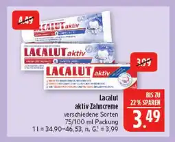 Marktkauf Lacalut aktiv zahncreme Angebot