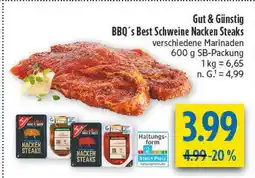 diska Gut & günstig bbq's best schweine nacken steaks Angebot