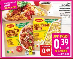 Marktkauf Maggi fix, food travel oder herzens küche würzpaste spaghetti bolognese Angebot