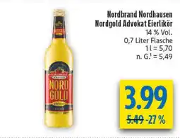 diska Nordbrand nordhausen nordgold advokat eierlikör Angebot