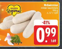 E-Center Von herzen regional weißwürstchen Angebot