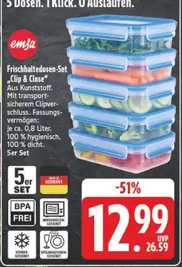 E-Center Emsa frischhaltedosen-set clip & close Angebot