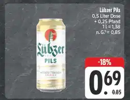 E-Center Lübzer pils Angebot