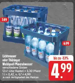 E-Center Lichtenauer mineralwasser Angebot