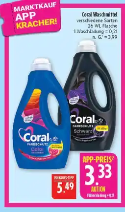 Marktkauf Coral waschmittel Angebot