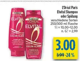 diska L'oréal paris elvital shampoo Angebot