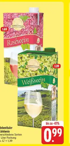 E-Center Rebenthaler tafelwein roséwein Angebot