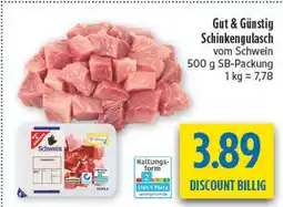 diska Schinkengulasch vom schwein Angebot