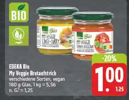 E-Center Edeka bio my veggie brotaufstrich linse-curry Angebot