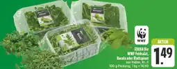 E-Center Edeka bio wwf feldsalat, rucola oder blattspinat Angebot