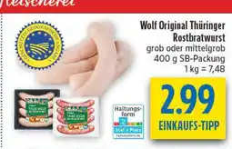 diska Wolf original thüringer rostbratwurst grob Angebot