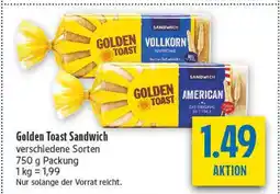 diska Golden toast sandwich vollkorn harmonie Angebot