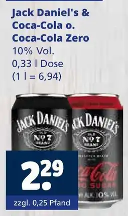 Getränkewelt Jack daniel's coca-cola Angebot