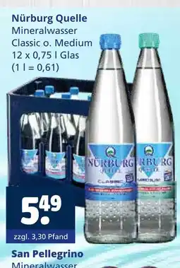 Getränkewelt Nürburg quelle classic o. medium Angebot